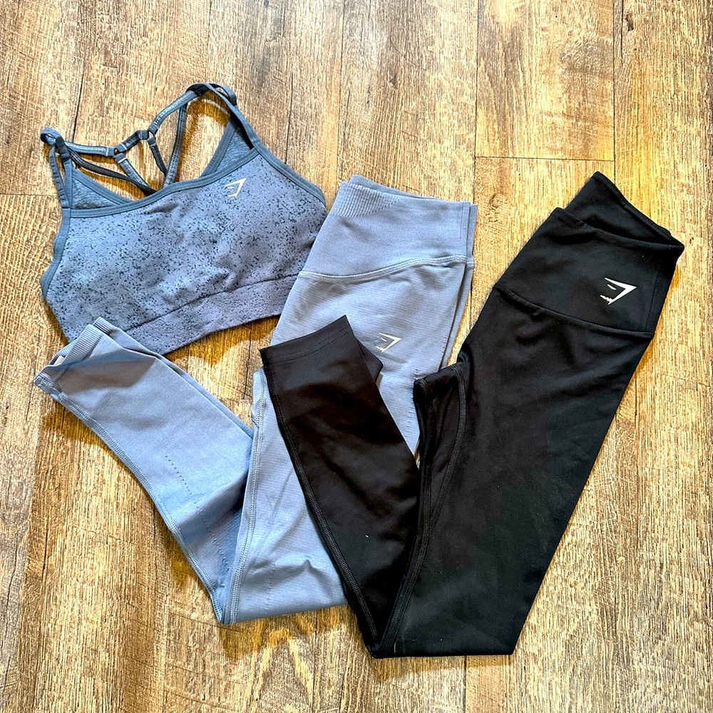 Gymshark marching set and leggings